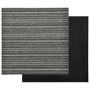 vidaXL Szőnyeg 20 pcs Csíkozott antracitszürke 50 x 50 cm
