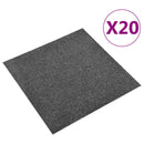 vidaXL Szőnyeg 20 pcs Antracit 50 x 50 cm 100% Polipropilén