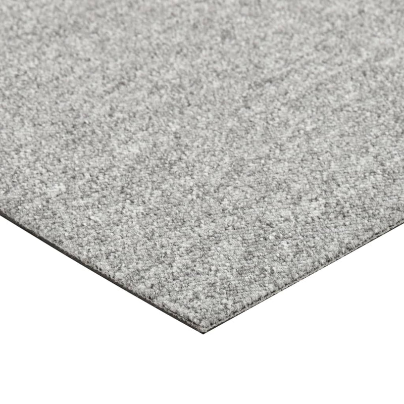 vidaXL 20 db világosszürke szőnyegpadlólap 5 m² 50 x 50 cm