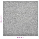 vidaXL Szőnyeg 20 pcs Világosszürke 50 x 50 cm 100% Polipropilén