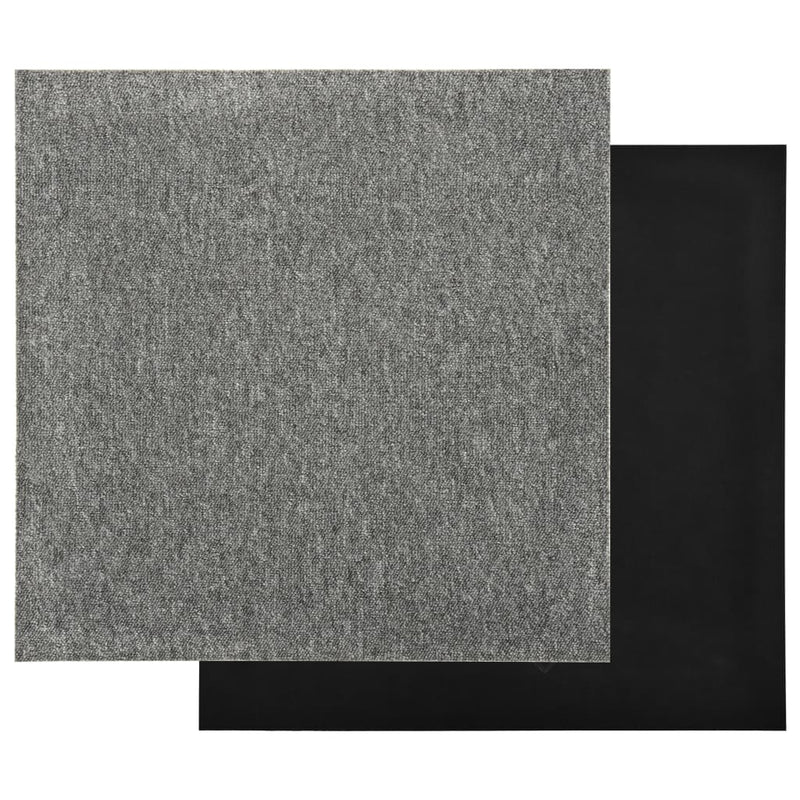 vidaXL 20 db szürke szőnyegpadlólap 5 m² 50 x 50 cm