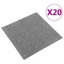 vidaXL Szőnyeg 20 pcs Szürke 50 x 50 cm 100% Polipropilén