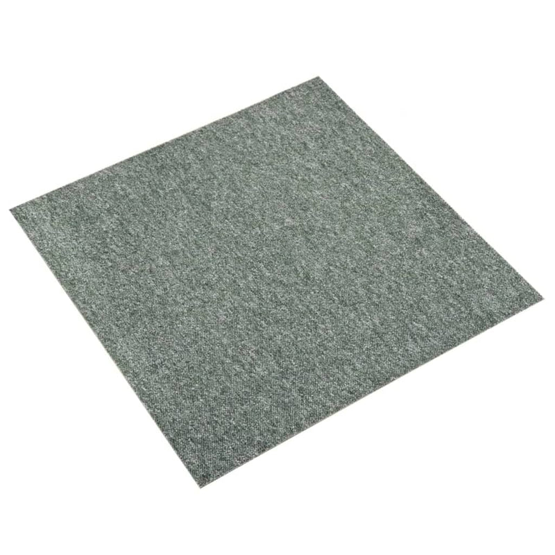 vidaXL 20 db zöld szőnyegpadlólap 5 m² 50 x 50 cm