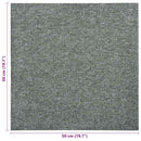vidaXL 20 db zöld szőnyegpadlólap 5 m² 50 x 50 cm