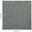 vidaXL Szőnyeg 20 pcs Zöld 50 x 50 cm 100% Polipropilén