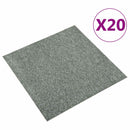 vidaXL Szőnyeg 20 pcs Zöld 50 x 50 cm 100% Polipropilén