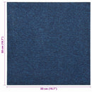 vidaXL Szőnyeg 20 pcs Sötét kék 50 x 50 cm 100% Polipropilén