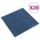 vidaXL Szőnyeg 20 pcs Sötét kék 50 x 50 cm 100% Polipropilén
