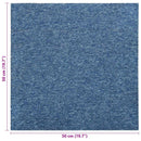 vidaXL Szőnyeg 20 pcs Kék 50 x 50 cm 100% Polipropilén