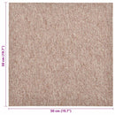 vidaXL Szőnyeg 20 pcs Bézs 50 x 50 cm 100% Polipropilén