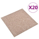 vidaXL Szőnyeg 20 pcs Bézs 50 x 50 cm 100% Polipropilén