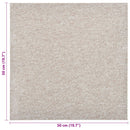 vidaXL Szőnyeg 20 pcs Világos bézs 50 x 50 cm 100% Polipropilén
