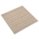 vidaXL Szőnyeg 20 pcs Csíkozott bézs 50 x 50 cm 100% Polipropilén