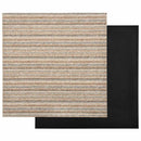 vidaXL Szőnyeg 20 pcs Csíkozott bézs 50 x 50 cm 100% Polipropilén