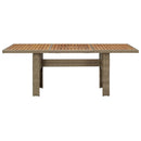 vidaXL barna polyrattan kerti étkezőasztal 200 x 100 x 74 cm