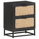 vidaXL tömör mangófa éjjeliszekrény 40 x 30 x 50 cm