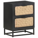 vidaXL tömör mangófa éjjeliszekrény 40 x 30 x 50 cm