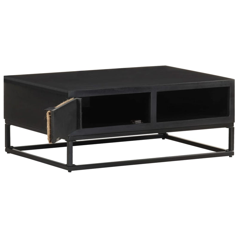 vidaXL tömör mangófa dohányzóasztal 90 x 60 x 35 cm