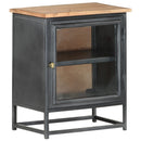 vidaXL szürke tömör akácfa éjjeliszekrény 40 x 30 x 50 cm