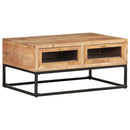 vidaXL tömör akácfa dohányzóasztal 90 x 60 x 40 cm