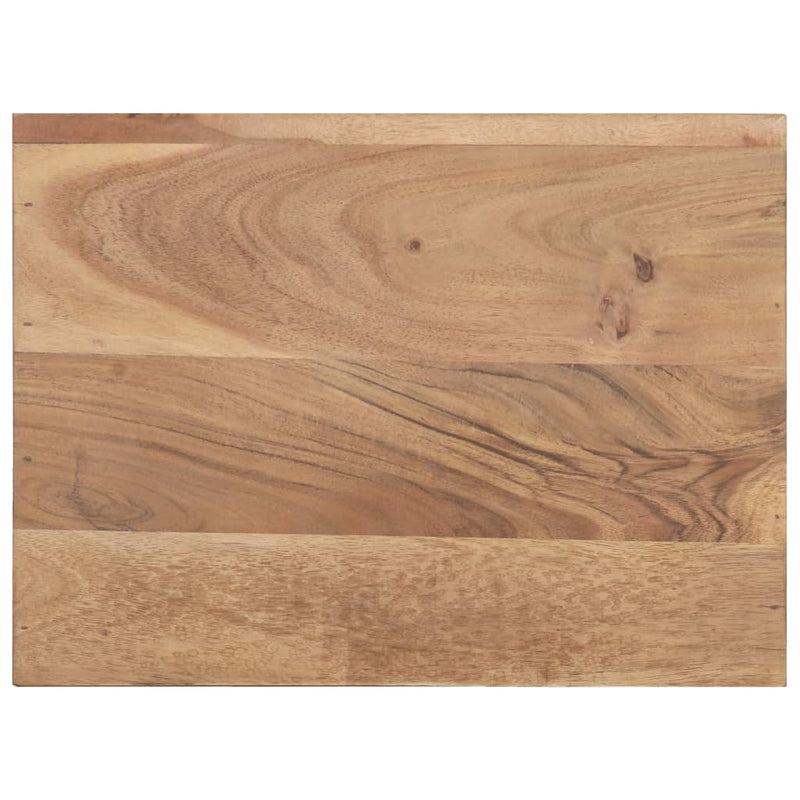 vidaXL tömör akácfa éjjeliszekrény természetes szélekkel 40x30x50 cm