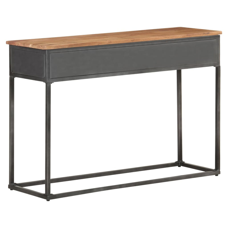 vidaXL tömör akácfa tálalóasztal 110 x 35 x 75 cm