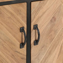 vidaXL tömör akácfa komód 120 x 30 x 75 cm