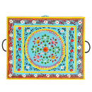 vidaXL kézzel festett tömör mangófa tárolóláda 50 x 40 x 40 cm