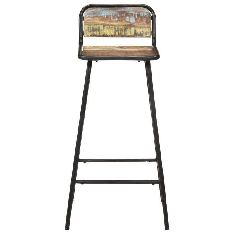 vidaXL 4 db tömör újrahasznosított fa bárszék