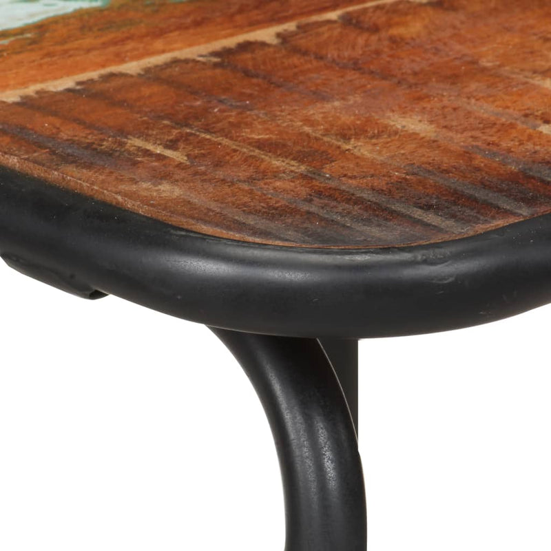 vidaXL 4 db tömör újrahasznosított fa bárszék