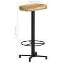 vidaXL 2 db tömör mangófa bárszék 76 cm