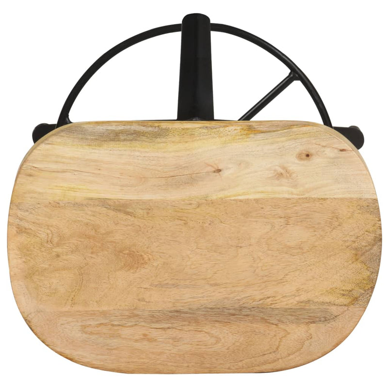 vidaXL 2 db tömör mangófa bárszék 66 cm