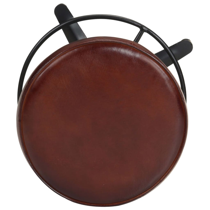 vidaXL 2 db valódi bőr bárszék 66 cm