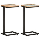 vidaXL 2 db tömör újrahasznosított fa kisasztal 31,5 x 24,5 x 64,5 cm
