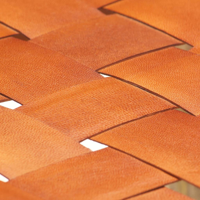 vidaXL 2 db barna valódi bőr bárszék 60 cm