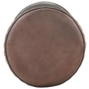 vidaXL barnás-szürke valódi bőr bárszék