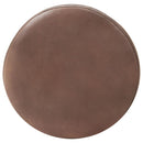 vidaXL 2 db barnás-szürke valódi bőr bárszék