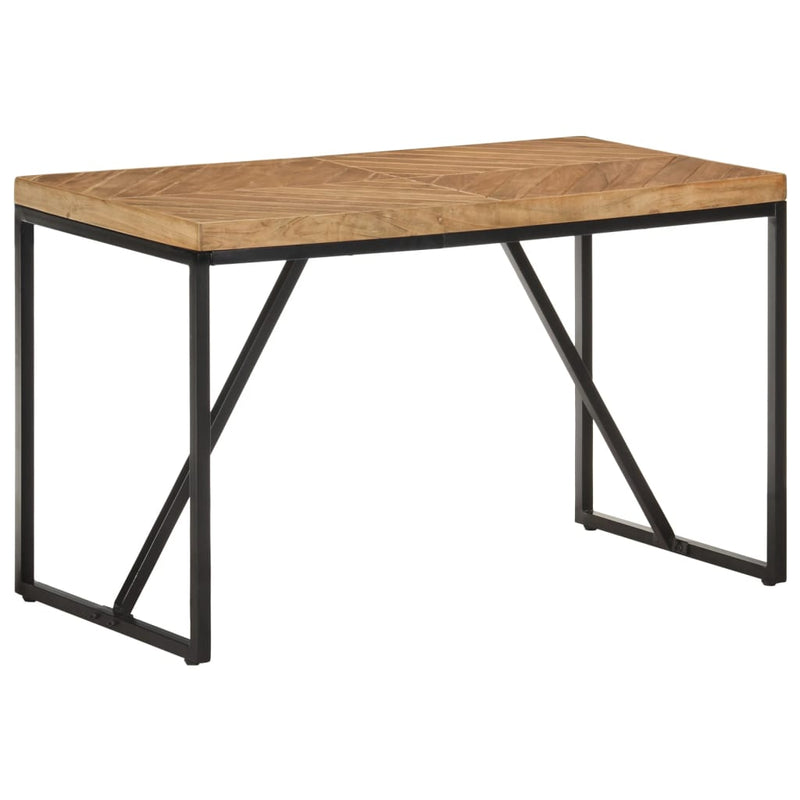 vidaXL tömör akác és mangófa étkezőasztal 120 x 60 x 76 cm