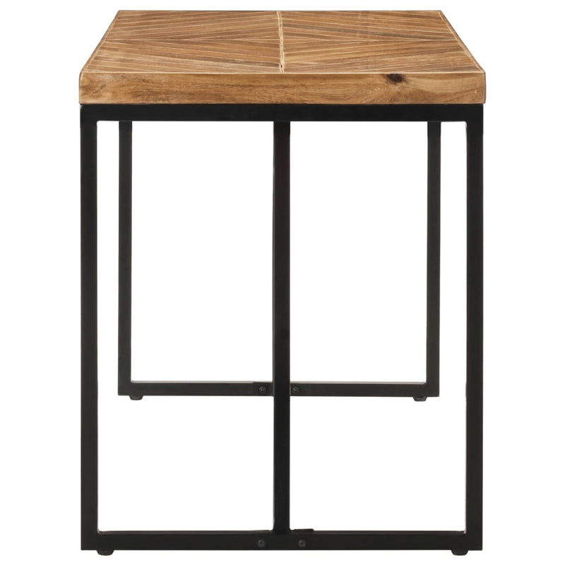 vidaXL tömör akác és mangófa étkezőasztal 120 x 60 x 76 cm