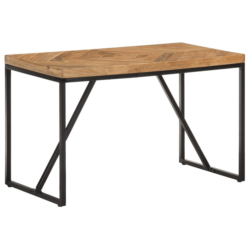 vidaXL tömör akác és mangófa étkezőasztal 120 x 60 x 76 cm