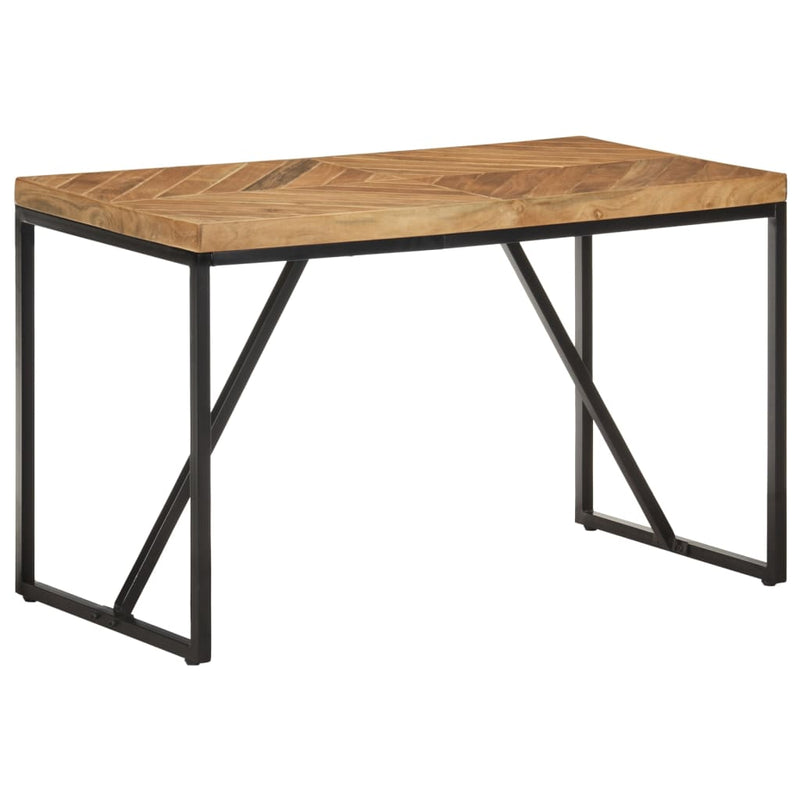 vidaXL tömör akác és mangófa étkezőasztal 120 x 60 x 76 cm