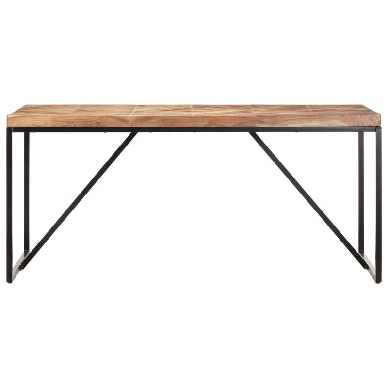 vidaXL tömör akác és mangófa étkezőasztal 160 x 70 x 76 cm