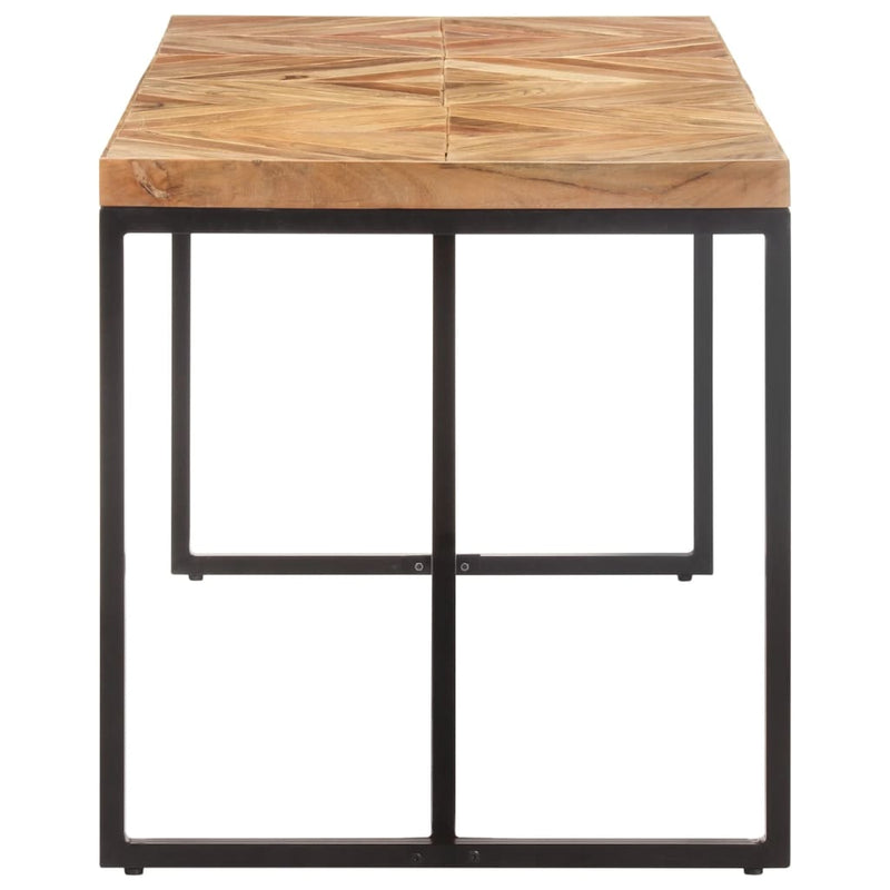 vidaXL tömör akác és mangófa étkezőasztal 160 x 70 x 76 cm