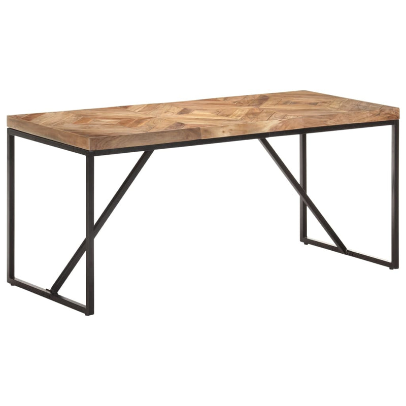 vidaXL tömör akác és mangófa étkezőasztal 160 x 70 x 76 cm