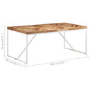 vidaXL tömör akácfa és mangófa étkezőasztal 180 x 90 x 76 cm