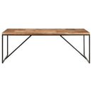 vidaXL tömör akác és mangófa étkezőasztal 200 x 90 x 76 cm