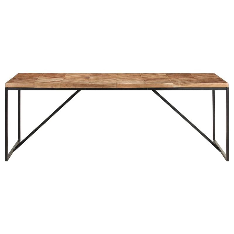 vidaXL tömör akác és mangófa étkezőasztal 200 x 90 x 76 cm