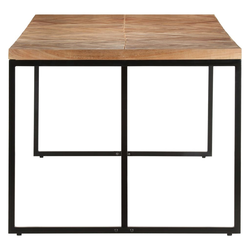 vidaXL tömör akác és mangófa étkezőasztal 200 x 90 x 76 cm