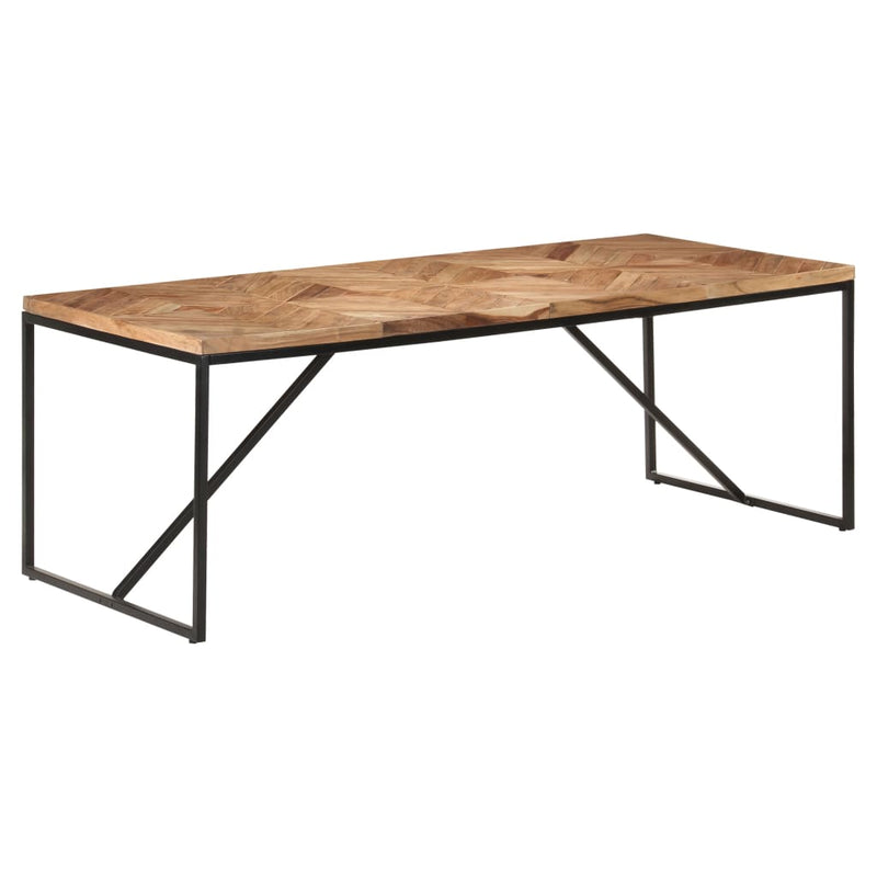 vidaXL tömör akác és mangófa étkezőasztal 200 x 90 x 76 cm