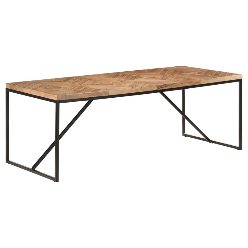 vidaXL tömör akác és mangófa étkezőasztal 200 x 90 x 76 cm